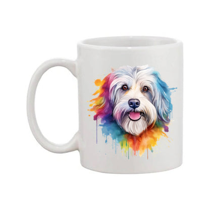 Mug - 11oz - Havanese Dog in vibrant watercolours 2