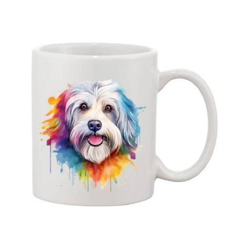 Mug - 11oz - Havanese Dog in vibrant watercolours 2