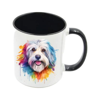 Mug - 11oz - Havanese Dog in vibrant watercolours 2