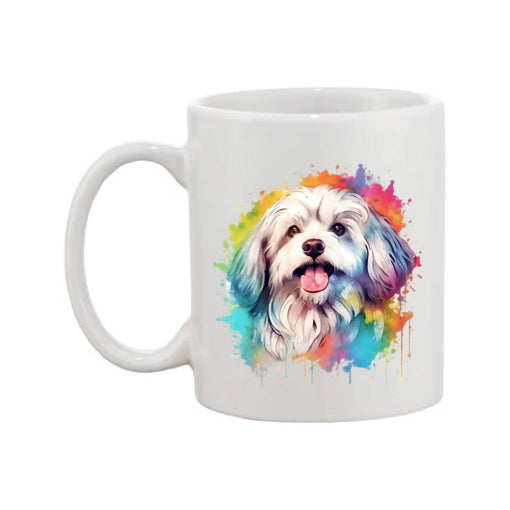 Mug - 11oz - Havanese Dog in vibrant watercolours 3