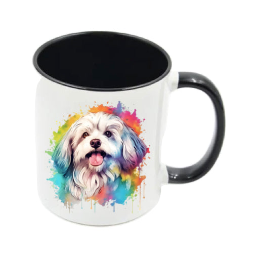 Mug - 11oz - Havanese Dog in vibrant watercolours 3