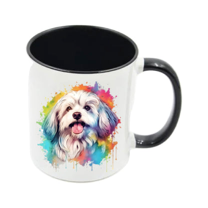 Mug - 11oz - Havanese Dog in vibrant watercolours 3