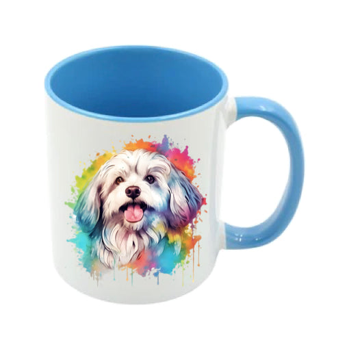 Mug - 11oz - Havanese Dog in vibrant watercolours 3