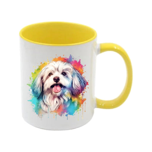Mug - 11oz - Havanese Dog in vibrant watercolours 3