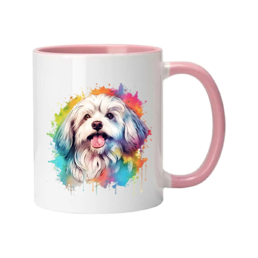 Mug - 11oz - Havanese Dog in vibrant watercolours 3