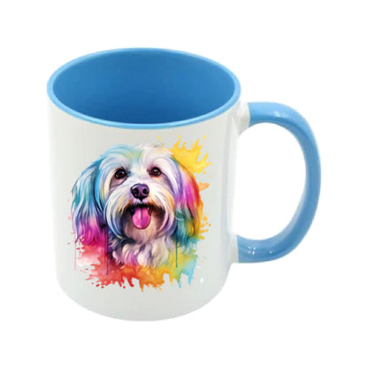 Mug - 11oz - Havanese Dog in vibrant watercolours 4