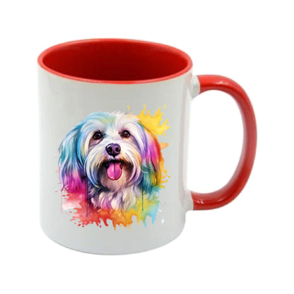 Mug - 11oz - Havanese Dog in vibrant watercolours 4