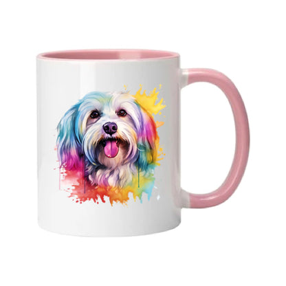 Mug - 11oz - Havanese Dog in vibrant watercolours 4