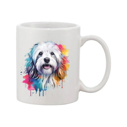 Mug - 11oz - Havanese Dog in vibrant watercolours 5