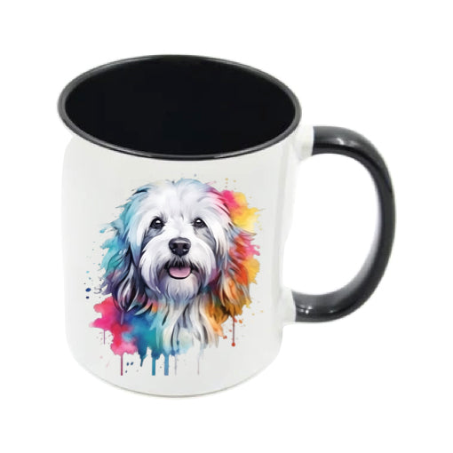 Mug - 11oz - Havanese Dog in vibrant watercolours 5