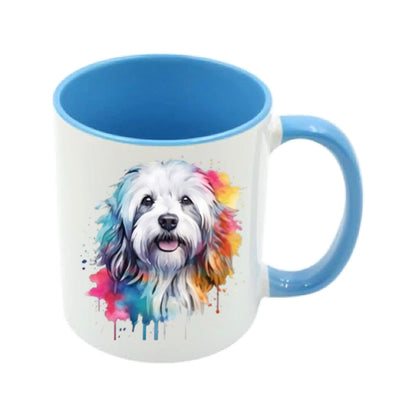 Mug - 11oz - Havanese Dog in vibrant watercolours 5