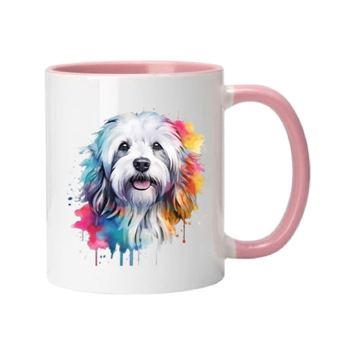 Mug - 11oz - Havanese Dog in vibrant watercolours 5