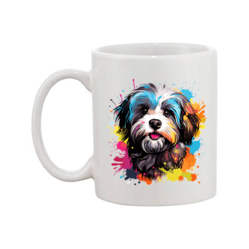 Mug - 11oz - Havanese Dog in vibrant watercolours 1