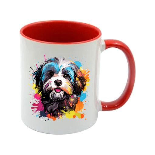 Mug - 11oz - Havanese Dog in vibrant watercolours 1