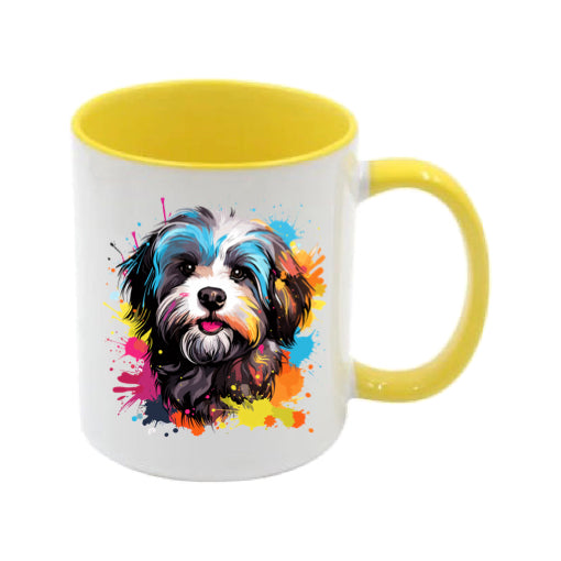 Mug - 11oz - Havanese Dog in vibrant watercolours 1