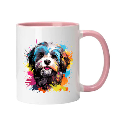 Mug - 11oz - Havanese Dog in vibrant watercolours 1