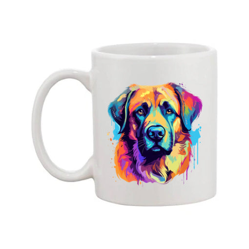 Mug - 11oz - Leonberger in vibrant watercolours 1