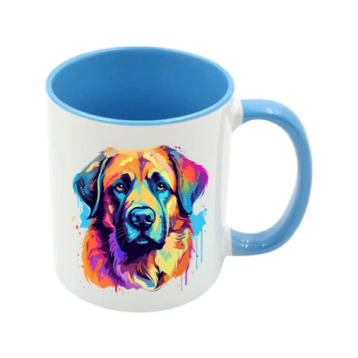 Mug - 11oz - Leonberger in vibrant watercolours 1