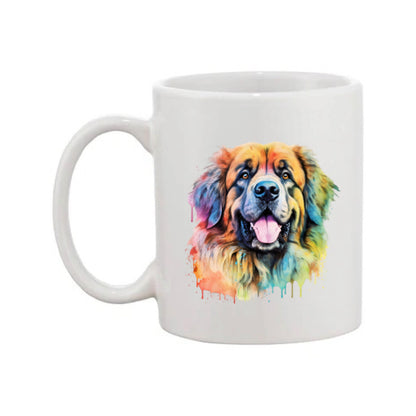 Mug - 11oz - Leonberger in vibrant watercolours 3