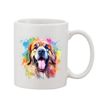 Mug - 11oz - Leonberger in vibrant watercolours 5
