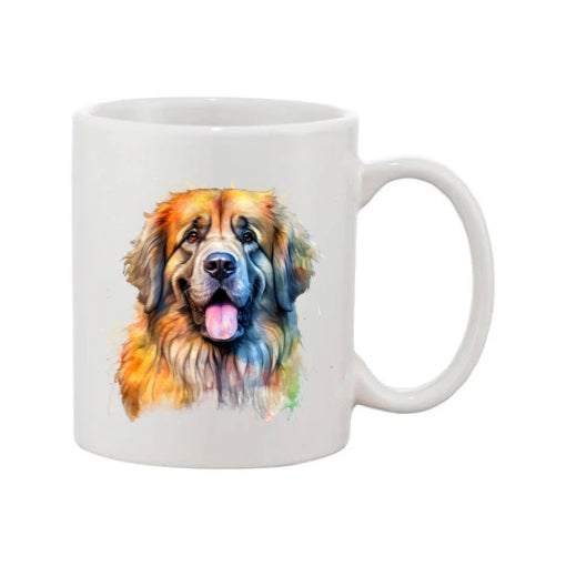 Mug - 11oz - Leonberger in vibrant watercolours 6