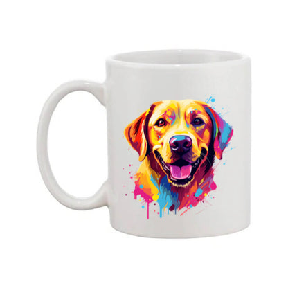 Mug - 11oz - Labrador in vibrant watercolours 1