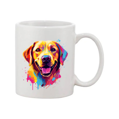 Mug - 11oz - Labrador in vibrant watercolours 1