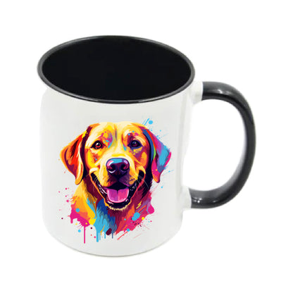Mug - 11oz - Labrador in vibrant watercolours 1