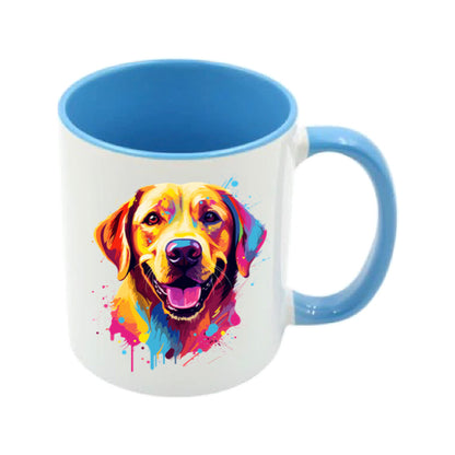 Mug - 11oz - Labrador in vibrant watercolours 1