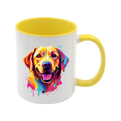 Mug - 11oz - Labrador in vibrant watercolours 1