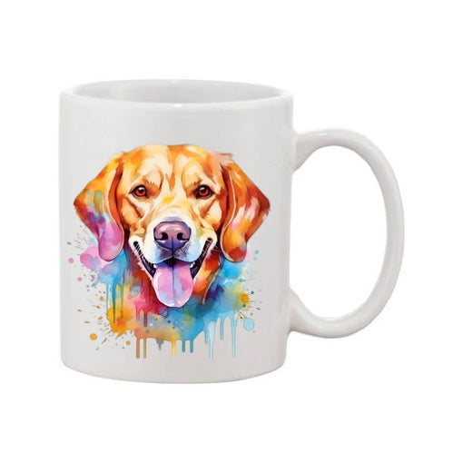 Mug - 11oz - Labrador in vibrant watercolours 2