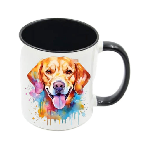 Mug - 11oz - Labrador in vibrant watercolours 2