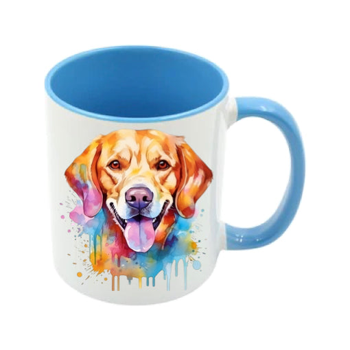 Mug - 11oz - Labrador in vibrant watercolours 2