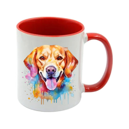 Mug - 11oz - Labrador in vibrant watercolours 2