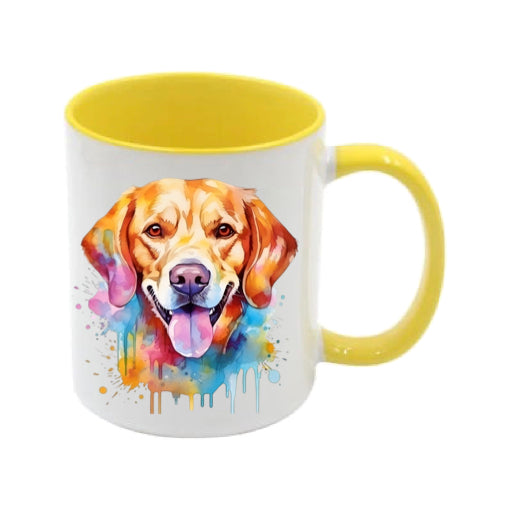 Mug - 11oz - Labrador in vibrant watercolours 2