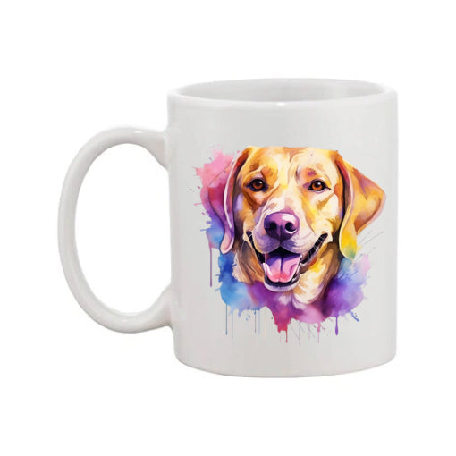 Mug - 11oz - Labrador in vibrant watercolours 3