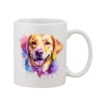 Mug - 11oz - Labrador in vibrant watercolours 3