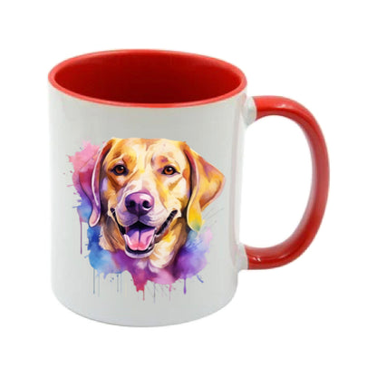 Mug - 11oz - Labrador in vibrant watercolours 3