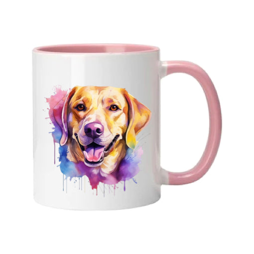 Mug - 11oz - Labrador in vibrant watercolours 3