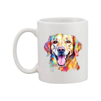Mug - 11oz - Labrador in vibrant watercolours 4