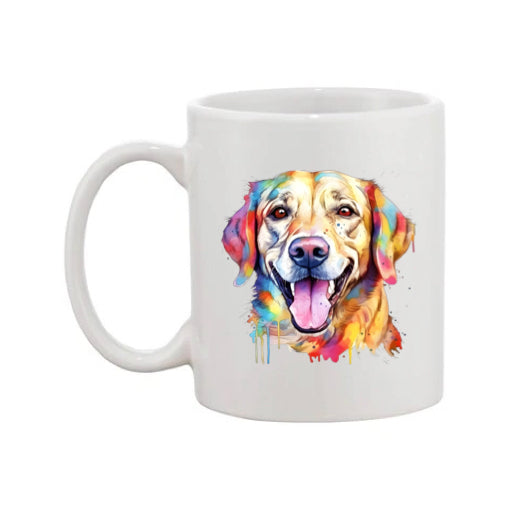 Mug - 11oz - Labrador in vibrant watercolours 4