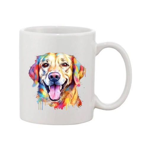 Mug - 11oz - Labrador in vibrant watercolours 4