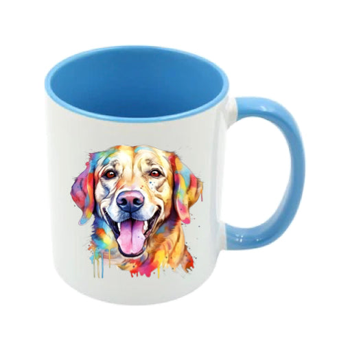 Mug - 11oz - Labrador in vibrant watercolours 4