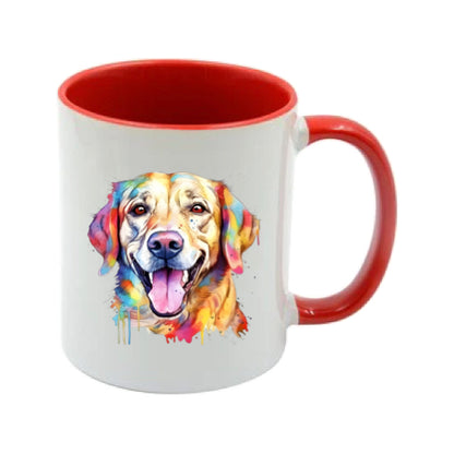 Mug - 11oz - Labrador in vibrant watercolours 4