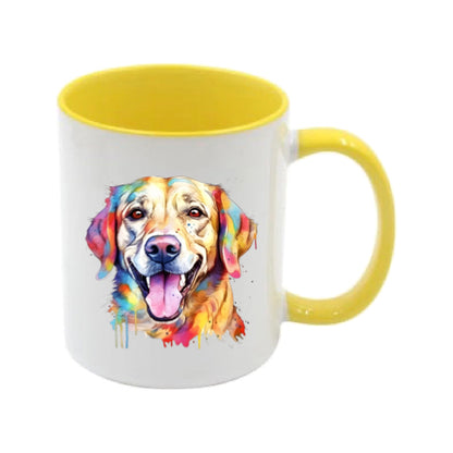 Mug - 11oz - Labrador in vibrant watercolours 4