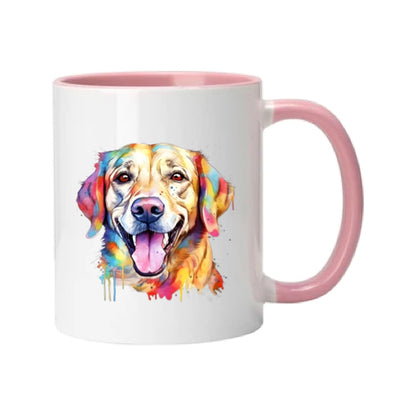 Mug - 11oz - Labrador in vibrant watercolours 4