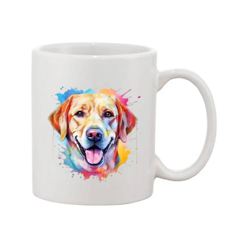 Mug - 11oz - Labrador in vibrant watercolours 5