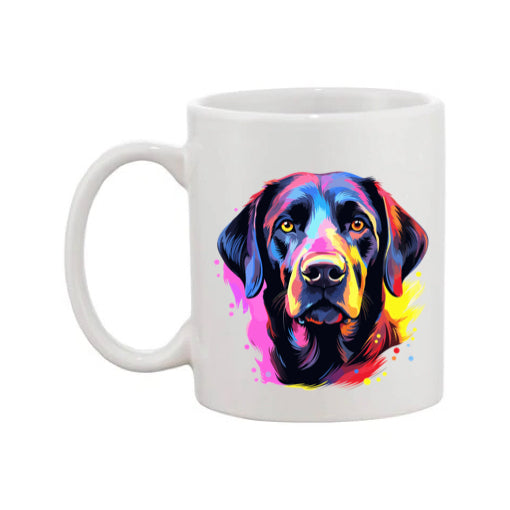 Mug - 11oz - Labrador in vibrant watercolours 6