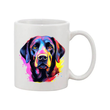 Mug - 11oz - Labrador in vibrant watercolours 6