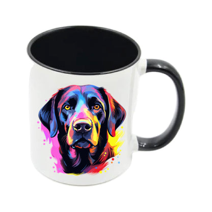Mug - 11oz - Labrador in vibrant watercolours 6